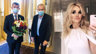 Prezident poslal Monice Babišové květinu.