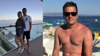 Julián vyrazil se svou partnerkou k moři.