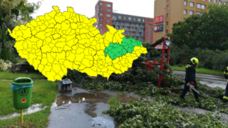 Bouřky a vysoké teploty potrápí Česko.