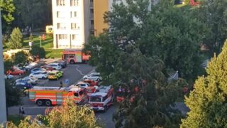 V Bohumíně začal hořet panelák