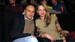 Herec se svou manželkou v roce 2017