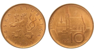 Desetikoruna z roku 1993, která je vzácná