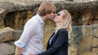 Adam Vojtěch a jeho manželka Olga