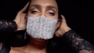 Diamantová rouška ze síťoviny z bílého zlata