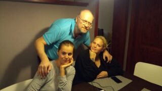 Michal Štika a jeho dcery Ornella a Charlotte