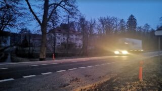 Silnice číslo 18 mezi Benešovem a Příbramí