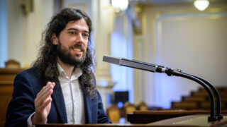 Místopředseda Pirátů Mikuláš Ferjenčík