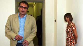 Ondřej Höppner a Ivana Jirešová u soudu