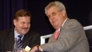 Miloš Zeman a Zdeněk Škromach na sjezdu ČSSD