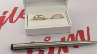 Svatební prstýnky zpěváka Bohuše Matuše a jeho partnerky Lucie