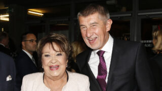 Herečka Jiřina Bohdalová a premiér Andrej Babiš
