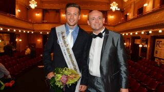 Antonín Beránek a pořadatel soutěže David Novotný