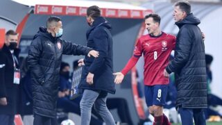 Trenér Jaroslav Šilhavý a kapitán Vladimír Darida