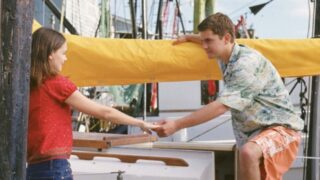 Zprava Joshua Jackson a Katie Holmesová v seriálu Dawsonův svět