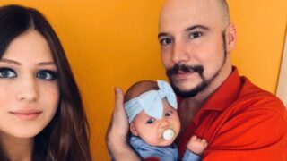 Zpěvák Bohuš Matuš s manželkou Lucií a dcerkou Natálkou