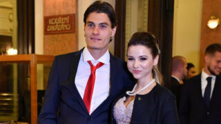 Patrik Schick s manželkou Hanou