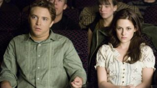 Zprava herečka Kristen Stewartová a Michael Welch v sáze Twilight