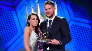 Tomáš Vaclík a jeho manželka Martina