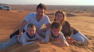 Nicol Lenertová s partnerem a dětmi