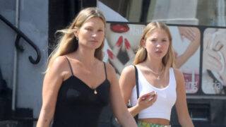 Modelka Kate Mossová a její dcera