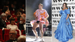 (zleva) Lubomír Zaorálek s Jiřím Bartoškou a jeho manželkou, Matěj Ruppert, Jitka Čvančarová