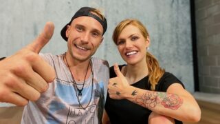 Miloš Kadeřábek a Gabriela Koukalová