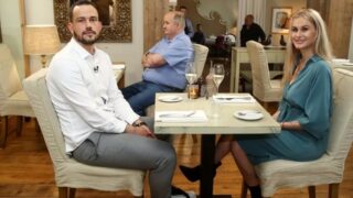 Simone a Patrik při první večeři