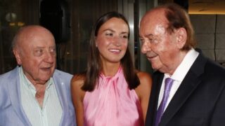 Lucie Gelemová ve společnosti Felixe Slováčka (vlevo) a Františka Janečka