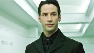 Herec Keanu Reeves v kultovním snímku Matrix