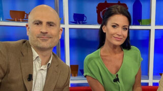 Moderátoři Aleš Lehký a Gabriela Partyšová