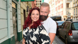 Zpěvačka Michaela Nosková s partnerem