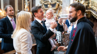 Křtiny dcery Jana Skopečka