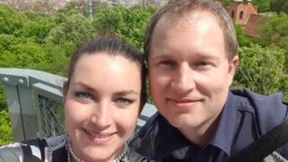 Diana Petrlíková a Karel Vocásek na rande.