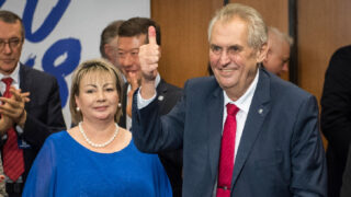 Ivana Zemanová s manželem Milošem Zemanem