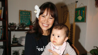 Modelka a moderátorka Monika Leová s dcerou