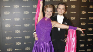 Andrea Sestini Hlaváčková se svým tanečním partnerem