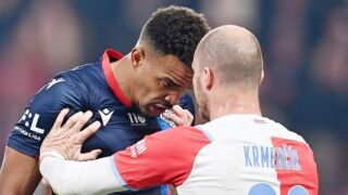 Jean-David Beauguel při strkanici s Michaelem Krmenčíkem.