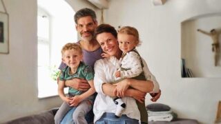 Herečka Andrea Růžičková se svou rodinou