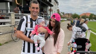 Fotbalista Martin Fenin a jeho rodina