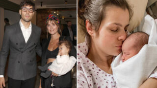 Emma Smetana s partnerem a dcerou, Ornella Koktová s dcerou