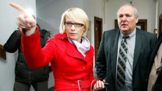 Kristýna Mertlová (dříve Kočí) se Stanislavem Humlem