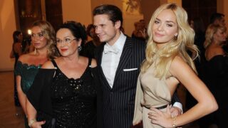 Ondřej Gregor Brzobohatý s manželkou a maminkou (vlevo)