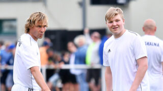 Pavel Nedvěd se synem Pavlem