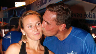 Roman Šebrle s manželkou