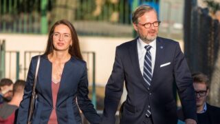 Premiér Petr Fiala s manželkou Janou Fialovou