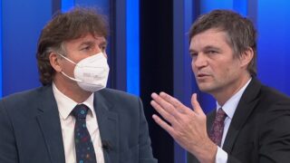 Prezident ČLK Milan Kubek a lékař Lukáš Pollert