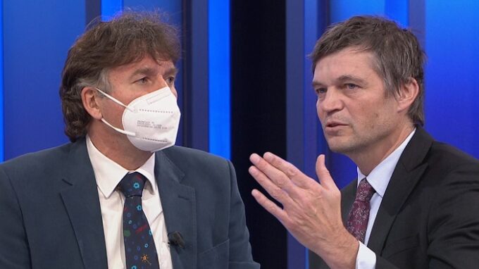 Prezident ČLK Milan Kubek a lékař Lukáš Pollert