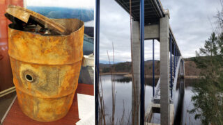 Sud, ve kterém potápěči našli lidské tělo. / Ždákovský most