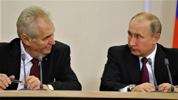 Prezident ČR Miloš Zeman a ruský prezident Vladimir Putin