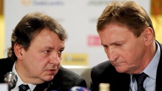 Šéf svazu Tomáš Král (vlevo) a trenér Alois Hadamczik
